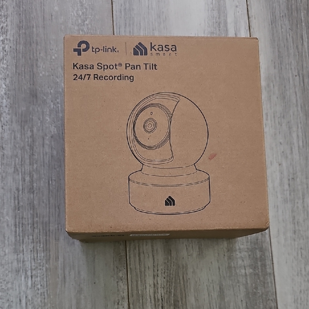 TP-Link Kasa Smart Camera Pan-Tilt 24/7 Recording w/ App Subscription